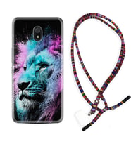 Xiaomi Redmi 8A 8 Pro 9C 9T 10C 11T Pro Kılıf Boyun Asklı Rasta Silikon Pink Blue Leon 1603