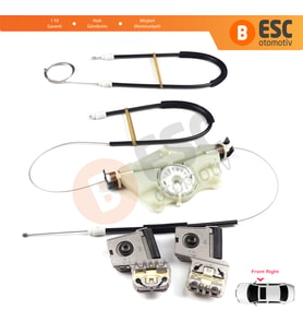 VW Golf MK4 Jetta Bora A4 1J 4/5 Kapı 1JM898462 İçin Sağ Ön Cam Kriko Metal Klips Tamir Seti