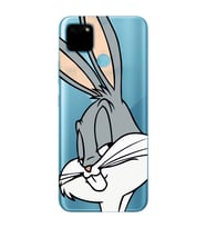 Realme C21Y/C25Y Uyumlu Bugs Bunny Desenli Şeffaf Telefon Kılıfı
