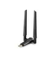 Usb Wıfı Adaptor 2.4Ghz&5Ghz Aıc8800D Ax1800 Wifi6 Siyah UAX04