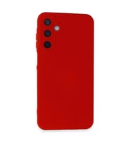 Samsung Galaxy A55 5g Kılıf Nano İçi Kadife Silikon - Kırmızı