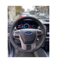 DİKİŞLİ DİREKSİYON KILIFI İTHAL SİYAH/NOKTALI GRİ DİKİŞLİ FORD RANGER