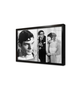 Margot Kidder Suparman Çerçeveli Cam Tablo