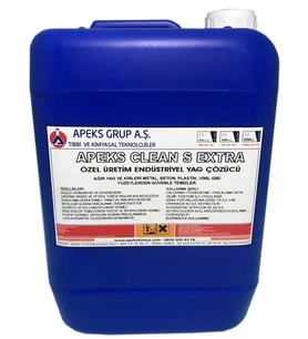 APEKS CLEAN S EXTRA Çok Amaçlı Güçlü Endüstriyel Yağ Sökücü - 5 Kg