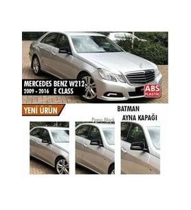 Mercedes E Class W212 Batman Yarasa Ayna Kapağı Piano Black 2009-2016