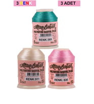 Northcity 3 Adet Altınbaşak Oya ve Dantel İpi 20 gr - Royaleks - No: 911 - 635 - 369