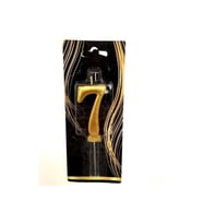 7 Yaş Gold Rakam Mum M180