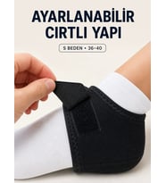 S Beden Cırtlı Topuk Çorabı Ayarlanabilir Topuk ve Ayak Bileği Destekleyici