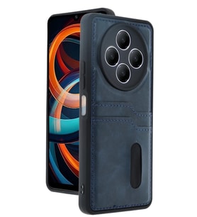Pilelistore   Xiaomi Redmi 14C Kılıf Sara Kartvizitli Deri Kılıf - Lacivert