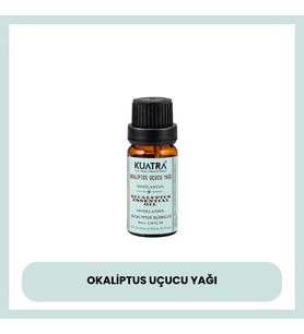 KUATRA Ökaliptüs Uçucu Yağı 10 ml Eucalyptus Globulus Aromaterapi Yağı