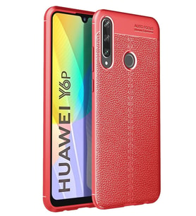 Newface Huawei Y6P Kılıf Auto Focus Kapak - Kırmızı