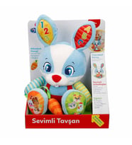 Baby Clementoni İnteraktif Sevimli Tavşan 64544 (Mavi)