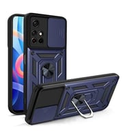 Coverzone Xiaomi Redmi Note 11 ?le Uyumlu PhoenixShield S�rg�l� Sistem Kamera Korumal? Kapak Tam Koruma Manyetik Vega Kapak Lacivert