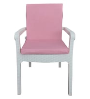 MİRZADE 4 ADET ELİT YÜKSEK ARKALI MİNDER DUCK BEZİ-eltm prm pembe