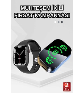 Dokunmatik Akıllı Saat Yeni Nesil Kulaklık Kampanyası Anc Özelliği Yüksek Ses Kaliteli - Lisinya