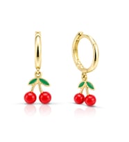 Cherry Belle Sallantılı Çocuk Altın Küpe