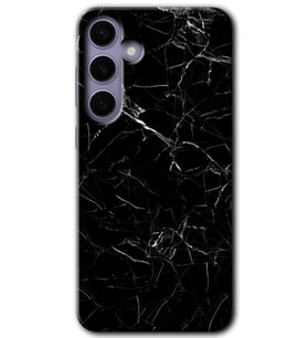 Galaxy S24 Plus Kılıf HD Desen Baskılı Kılıf - Siyah Mermer