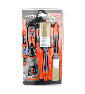 3PCS  BOYACI - NALBUR SET  50MM SPATULA - 2X KESTİRME FIRÇA