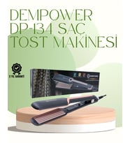 Dp-134 Saç Tost Makinesi 220°c Isı Ayarlı, 360° Dönebilen Kablo