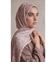 Levidor Müslin Benekli Şal Mürdüm