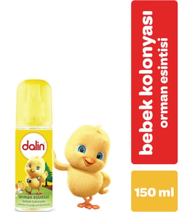 Dalin Bebek Kolonyası 150ML Orman Esintisi (Vanilya-İris Çiçeği-Portakal Kokulu)