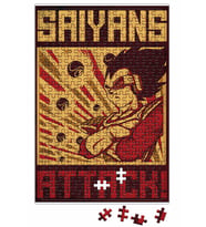 Poster Saiyans Puzzle 240 Parça Yapboz