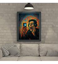 Ezgoola / Headphone Scream Poster / Pop Art Tarzı Renkli Dekoratif Duvar Posteri / Özel Tasarım Duvar Posteri / Ezgoola Grafik Tasarım / Duvar Posteri / Poster