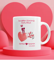 Sevgiliye En Güzel Hediye Kupa Bardak Beyaz 001