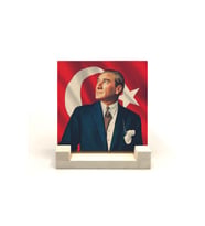 Mustafa Kemal Atatürk Baskılı Taş Masaüstlük 10X10