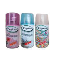 Tropicana Air Freshener Oda Kokusu Rose Gül Soft Hafif Bubble Gum Ferahlık Koku Parfüm Sprey 260 Ml X 3 Adet