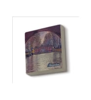Amsterdam Görseli Baskılı Taş Magnet 5X5