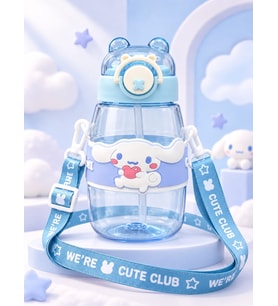Sevimli Tavşan Cinnamoroll Desenli 600 ml Suluk Matara