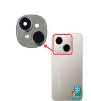Tecno Spark Go 1 Arka Kamera Camı Lensi Çerçeveli Komple KL4 Uyumlu
