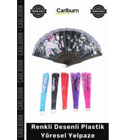 #Yelpaze Hediyelik Geleneksel Otantik Dayanıklı Kaliteli Renkli Desenli Plastik Yöresel Yelpaze