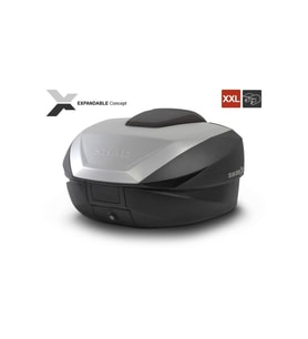 Motosiklet Arka Çanta SH-59X litre Üç Kademeli Kapaklı Genişleyebilir Model Motor Arka Topcase 59lt
