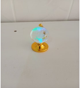 Mini Işıklı Cam Kristal Dünya