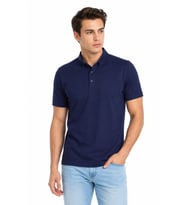Erkek Polo Yaka Kısa Kollu Tişört Regular Kalıp T6073 BGL-ST05551