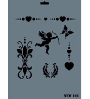 Rich New Seri N-192 Stencil 35x25 cm