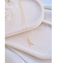 Kişiye Özel 925 Ayar Gümüş Beyzbol Sopa Detaylı Erkek Silüet Kolye (Gold)