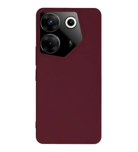 Camon 20 Pro 5G Kılıf First Silikon - Bordo