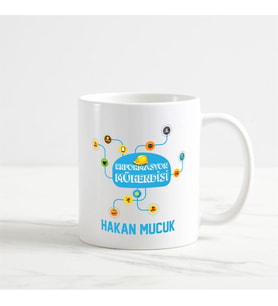 Enformasyon Mühendisi Kupa Bardak (1. Tasarım) (Beyaz)