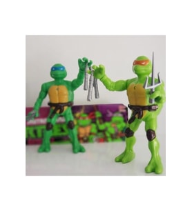 Farbu Ninja Kaplumbağlar 4'lü Set Pvc H48