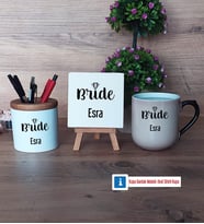 Bride Dekoratif Taş, Kalemlik, Sihirli Oval Kupa Bardak Hediye