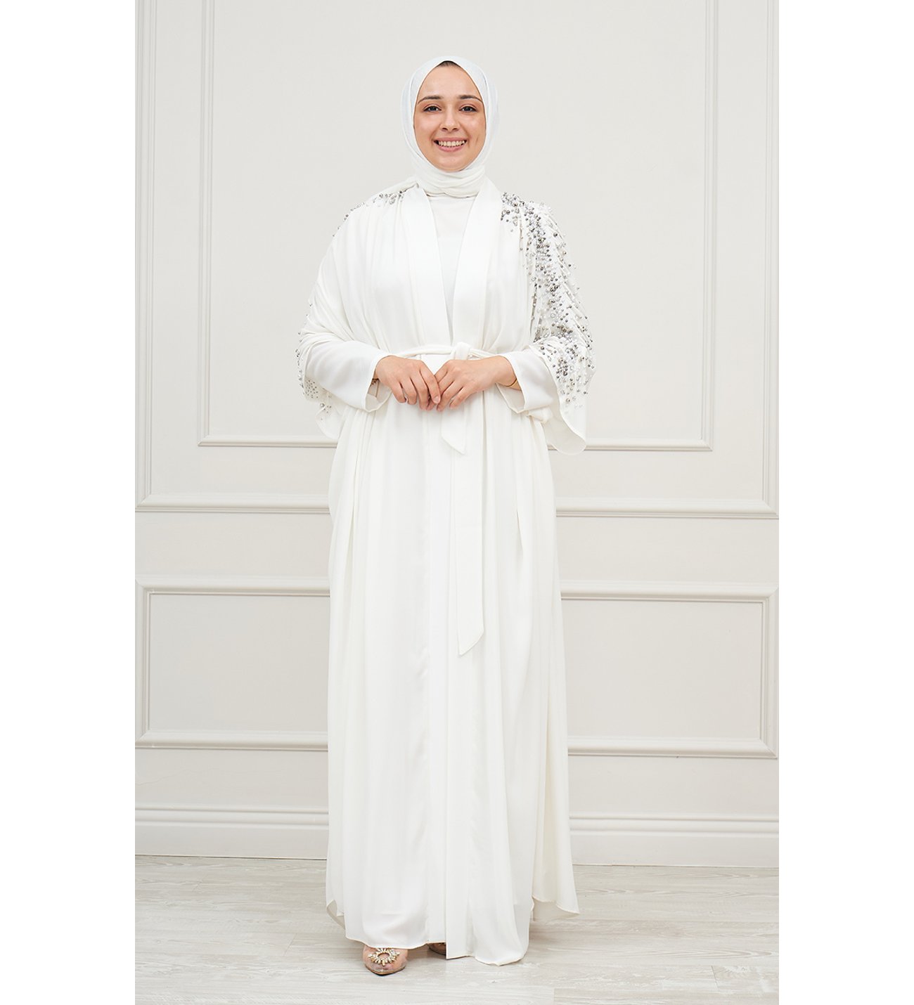 WHITE CORNER Abaya 2119 Ekru