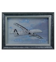 e38 EL İŞÇİLİĞİ KUM İĞNESİ  TABLO BAYRAKTAR TB3  68x47 cm - 5985 (Karışık)