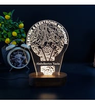 Kişiye Özel Elektrik & Elektronik Mühendisine Hediye 3D Led Lamba