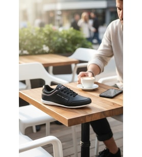 Enoch Erkek Sade Tasarım Dikiş Detaylı Düz Tabanlı Günlük Spor Ayakkabı Sneaker