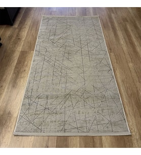 Hoom Rugs Cotton 1141 Bej Yıkanabilir Antibakteriyel Modern Halı