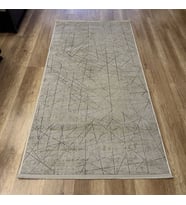 Hoom Rugs Cotton 1141 Bej Yıkanabilir Antibakteriyel Modern Halı