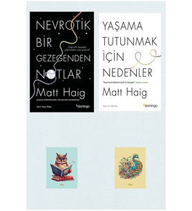 Nevrotik Bir Gezegenden Notlar  -Yaşama Tutunmak İçin Nedenler -Domingo - Matt Haig (2 NOT DEFTERLİ) (Renksiz)